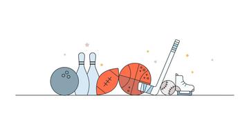 Sports Items Vector