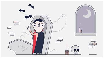 Sleepy Dracula Vector