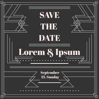 Save The Date Card vector