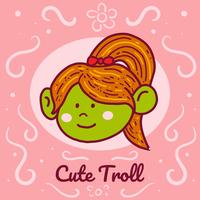 Cute Troll Vector