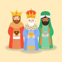 Ilustración del día de Reyes vector
