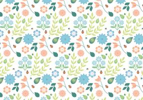 Flat Design Vector Spring Pattern Design