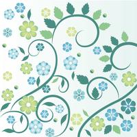 Flat Design Vector Spring Floral illustration