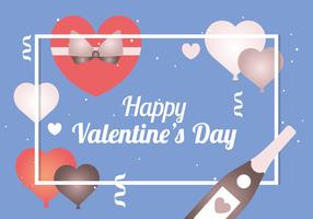 Flat Valentine's Day Vector Elements