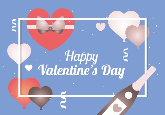 Flat Valentine's Day Vector Elements