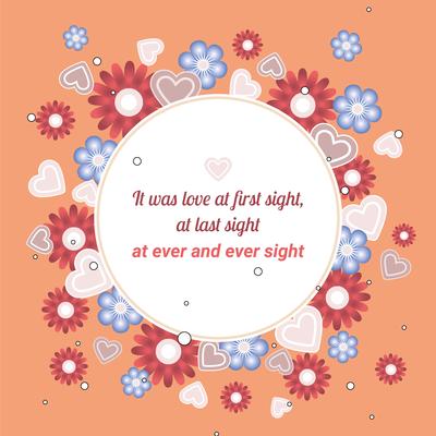 Flat Valentine's Day Vector Elements