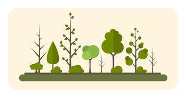 Different Trees Collection vector