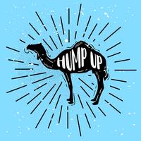 Hand-Drawn Camel Silhouette Vector