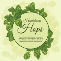 Hop Plant Background vector