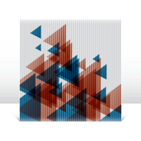 Abstract Triangles on Canvas vector