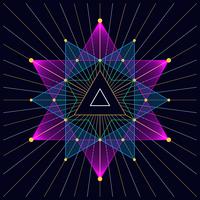 Hipster Triangle Mystic Astral Triangle Background vector