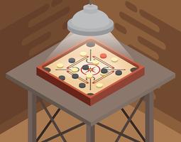 Carrom Illustration vector