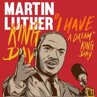 Martin Luther King Day Poster Illustration vector