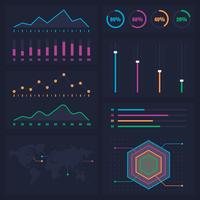 Statistical Diagrams Info Graphic Data Presentation vector