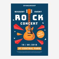 Concert Rock Poster Template vector