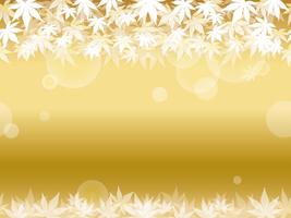 A seamless gold maple leaf background. vector