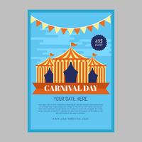 Plantilla de póster de carnaval vector