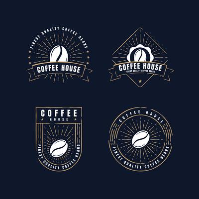Retro Coffee Label Badge Collections