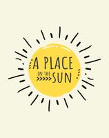A Place in the Sun Wall Art Poster vector