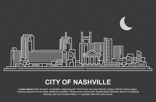 Paisaje de Nashville vector