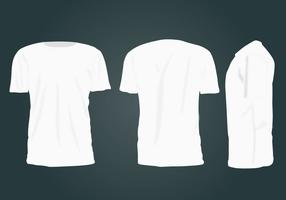 Vector de plantilla de camiseta en blanco