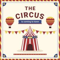 Circus Carnival Festive Poster vector