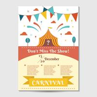 Carnival Poster Template Vector