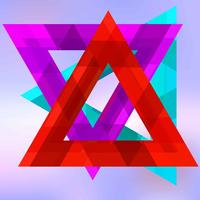 Abstract Triangles Background vector