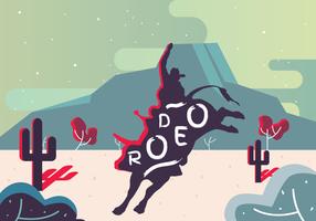 Rodeo Flyer Vector Design