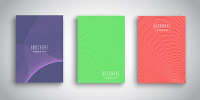 Abstract brochure designs vector