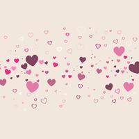 Valentine's Day heart background  vector