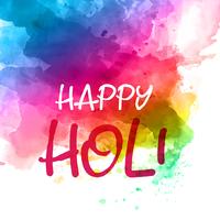 Colourful holi background with watercolour texture  vector