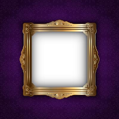 Gold frame on elegant background 