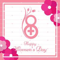 Happy Womens Day Greeting Card vector