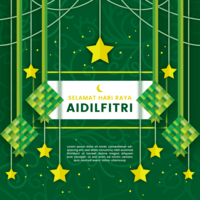 Selamat Hari Raya Aidilfitri Illustration vector