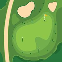 Golf course, Overhead View vector