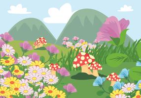 Magical Garden Illustration vector