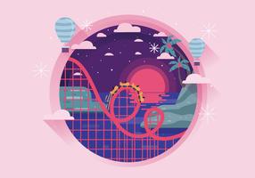 Roller Coaster Vector