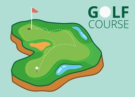 Golf Course vector