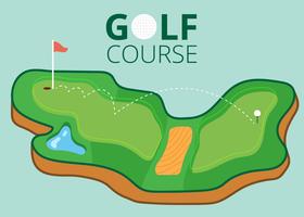 Golf Course Map vector