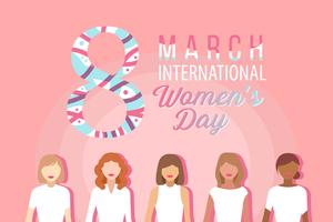 Día Internacional de la Mujer Vector