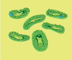 Golf Course Landscapes Vector