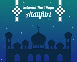 Selamat Hari Raya Aidilfitri Vectores