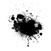 Grunge ink splat background  vector