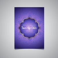 Luxury save the date invitation vector