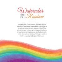 Acuarela Rainbow Frame Wave Vector