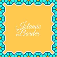 Flat Islamic Border Vector Background