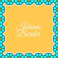 Flat Islamic Border Vector Background