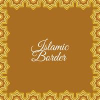 Fondo de Vector de frontera islámica plana