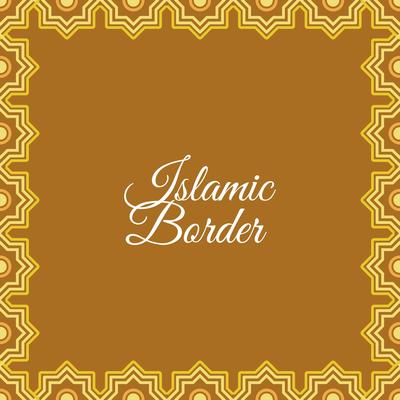 Flat Islamic Border Vector Background